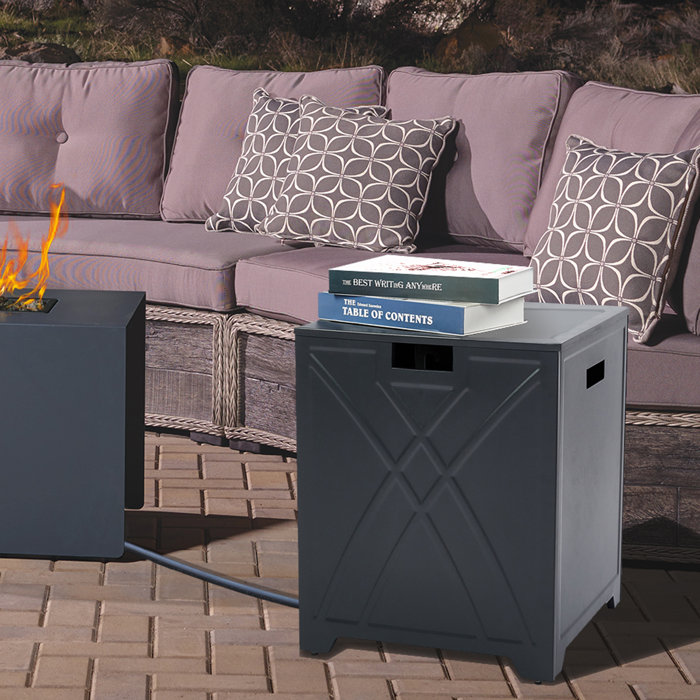 BAIDE HOME 20 lb. Fire Pit Propane Tank Cover Wayfair